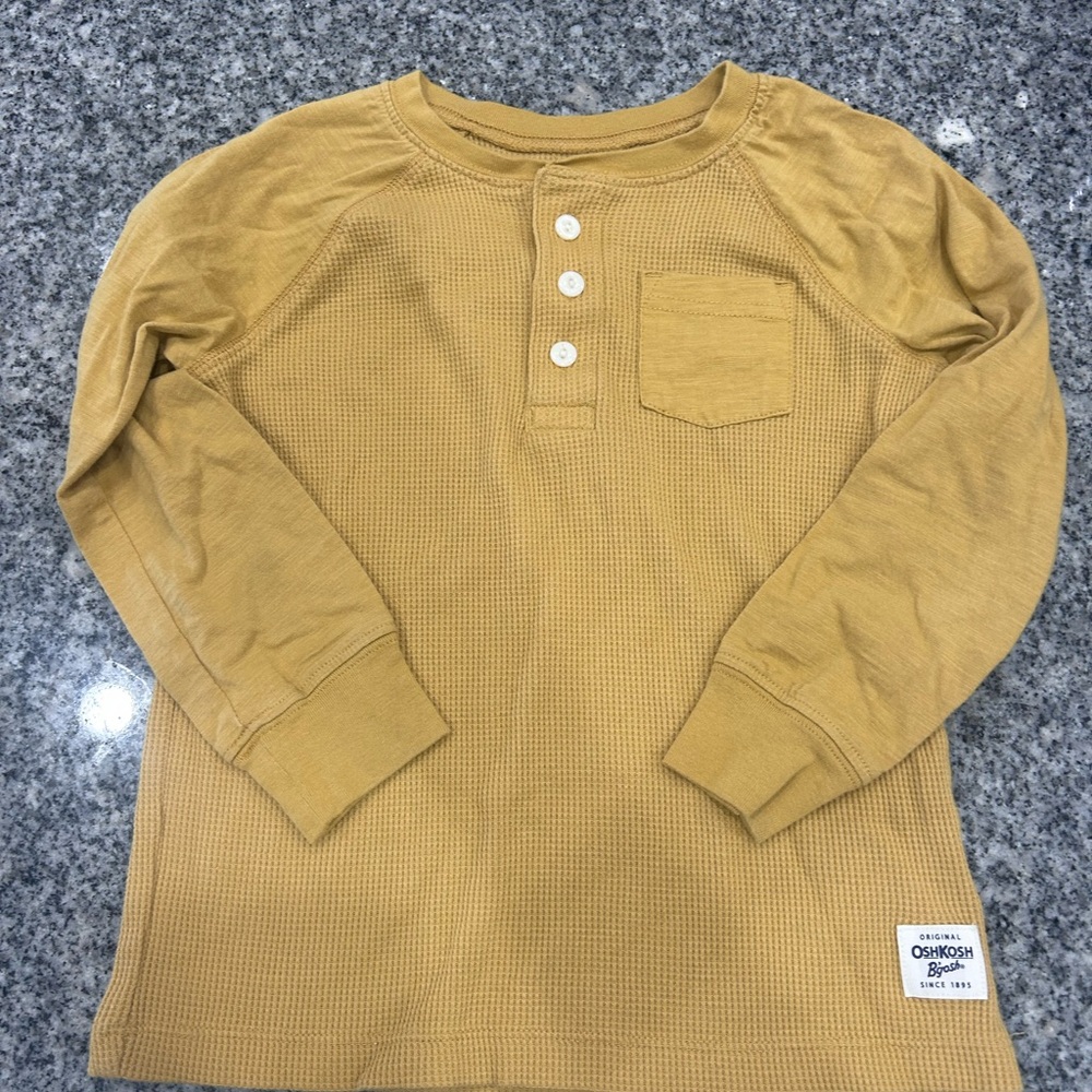 OshKosh B'gosh Kids Mustard Long Sleeve Shirt